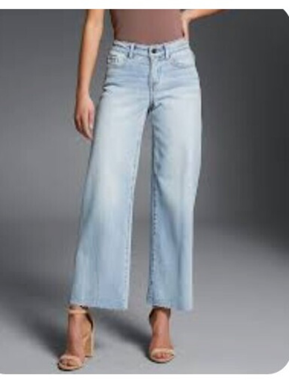 Altar'd State Gwen Wide Leg Cropped Jeans Size 31 NWT